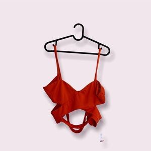 🆕 Persun orange crop top